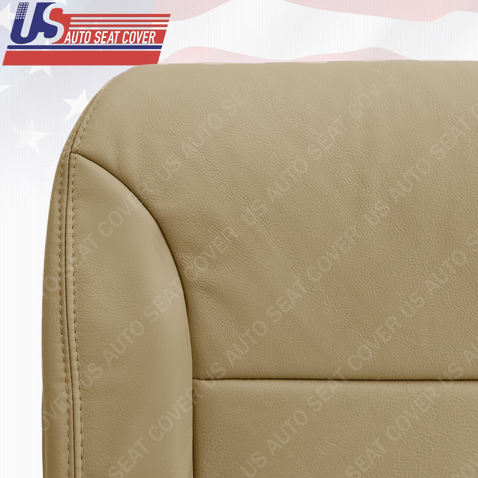 2005 to 2010 Fits Honda Odyssey Passenger Bottom Leather Seat Cover Tan
